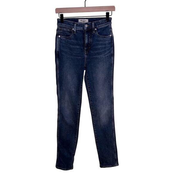 MADEWELL stovepipe blue wash straight leg jeans 24 T - Picture 1 of 6